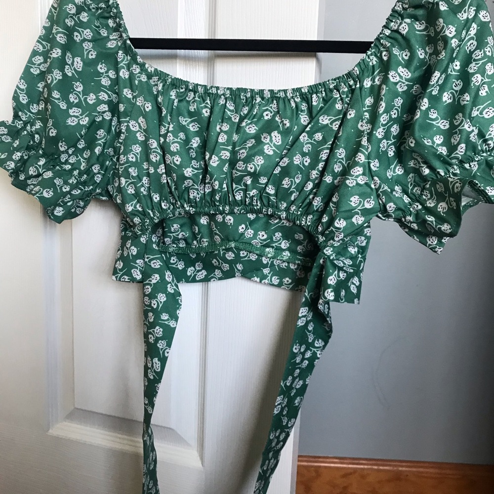 Wrap around crop top